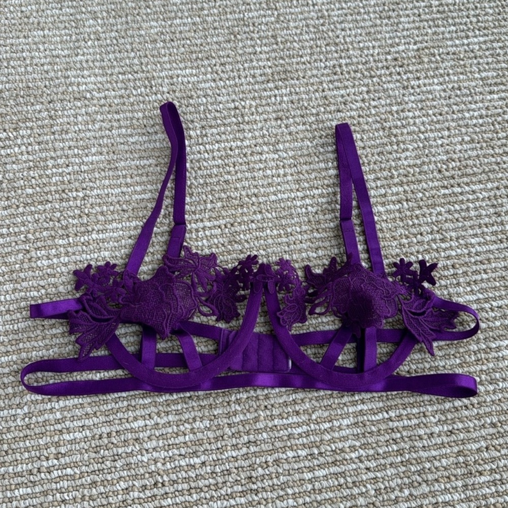 Purple bra